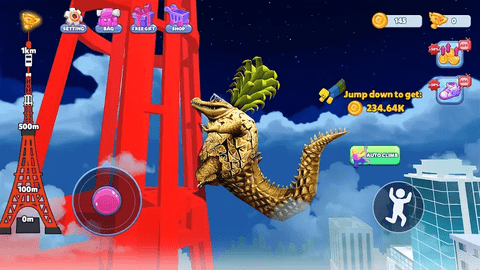 攀登与跳跃高塔挑战