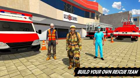 消防员紧急救援