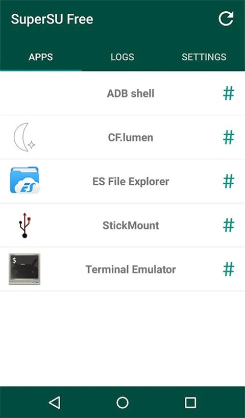 supersu权限管理root