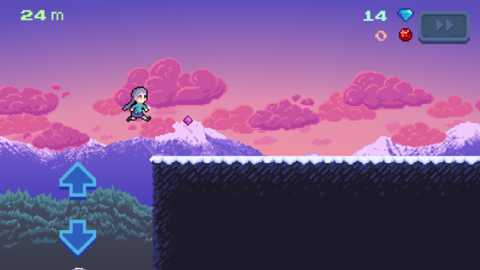 无尽的像素跑酷