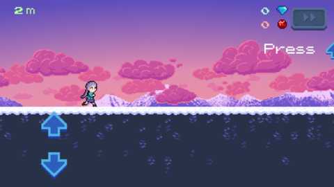 无尽的像素跑酷