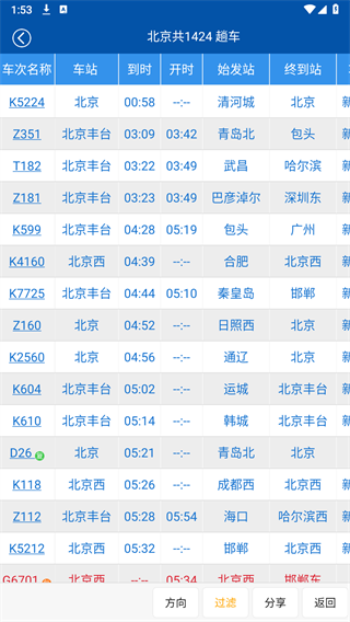 路路通火车查询